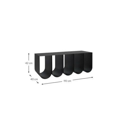 Panca In Metallo Curved*Kristina Dam Clearance