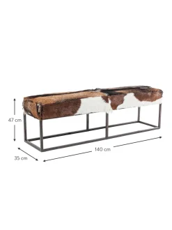 Panca In Pelle Di Capra Country Life