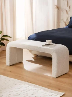 Panca Moderna Imbottita In Boucle Penelope
