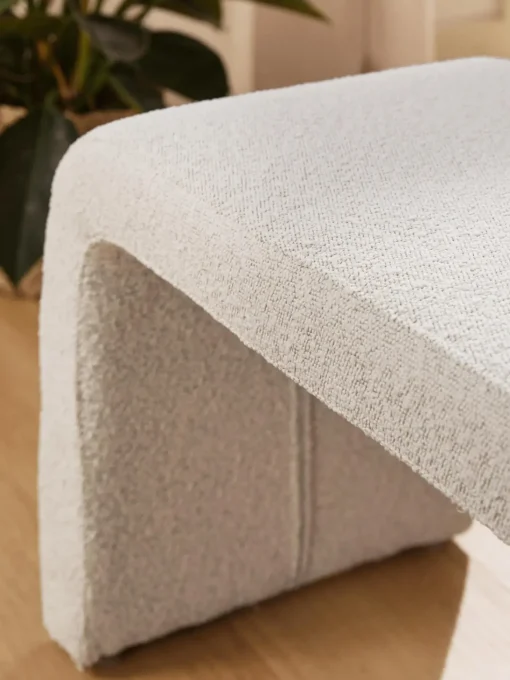 Panca Moderna Imbottita In Boucle Penelope