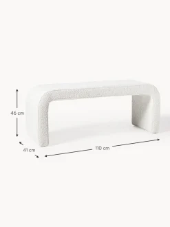Panca Moderna Imbottita In Boucle Penelope