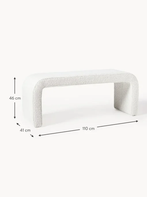 Panca Moderna Imbottita In Boucle Penelope