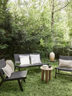 Panchina Da Giardino In Materiale Sintetico Intrecciato Palina