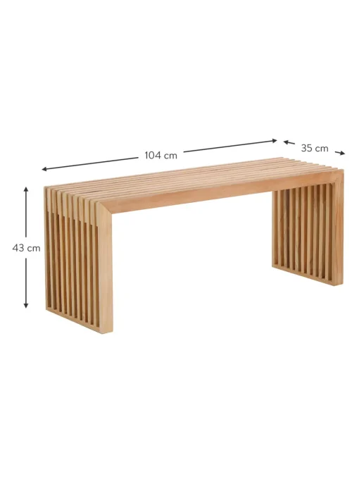 Panchina In Legno Di Teak Rib