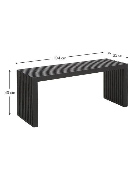 Panchina In Legno Massiccio Rib