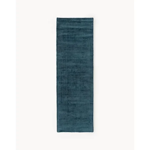Passatoia In Viscosa Blu Scuro Taftata A Mano Jane*Westwing Collection Discount