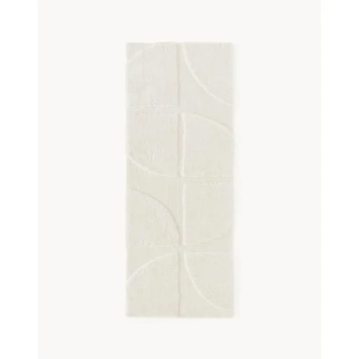 Passatoia Soffice A Pelo Lungo Con Struttura In Rilievo Alta-Bassa Jade*Westwing Collection New