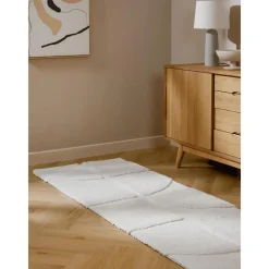 Passatoia Soffice A Pelo Lungo Con Struttura In Rilievo Alta-Bassa Jade*Westwing Collection New