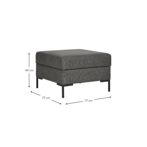 Poggiapiedi Con Contenitore Luna*Westwing Collection Hot