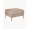 Poggiapiedi Contenitore Da Divano In Tessuto Taupe Cucita*Westwing Collection Discount