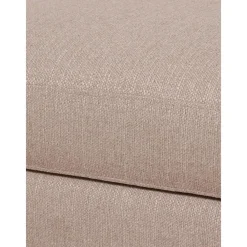 Poggiapiedi Contenitore Da Divano In Tessuto Taupe Cucita*Westwing Collection Discount