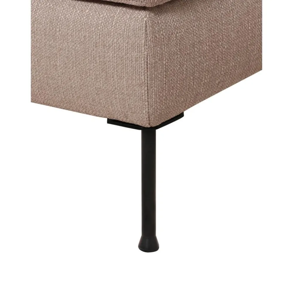 Poggiapiedi Contenitore Da Divano In Tessuto Taupe Cucita*Westwing Collection Discount