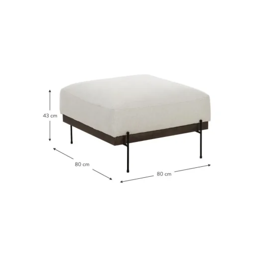 Poggiapiedi Da Divano Con Piedini In Metallo Brooks*Westwing Collection Clearance
