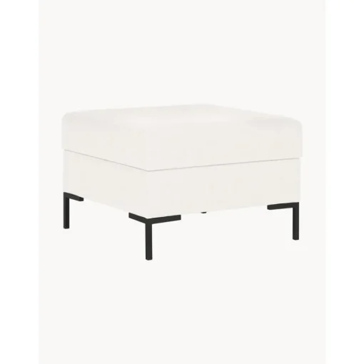 Poggiapiedi Da Divano Con Contenitore E Piedini In Metallo Luna*Westwing Collection Outlet