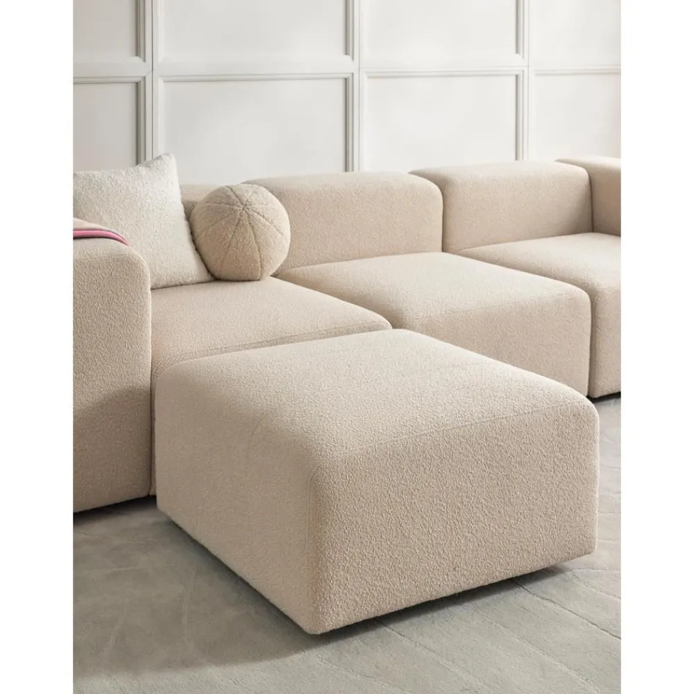 Poggiapiedi Da Divano In Boucle Lena*Westwing Collection Outlet