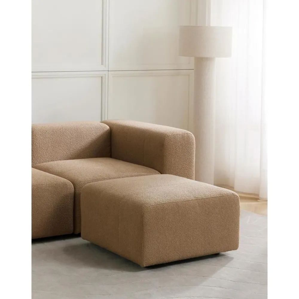 Poggiapiedi Da Divano In Boucle Lena*Westwing Collection Hot