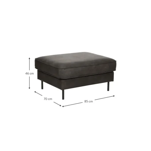 Poggiapiedi Da Divano In Pelle Riciclata Hunter*Westwing Collection New