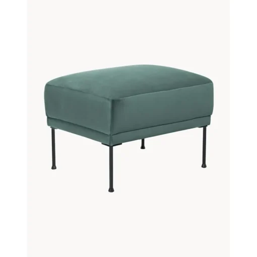 Poggiapiedi Da Divano In Velluto Con Piedini In Metallo Fluente*Westwing Collection New