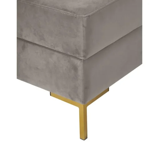 Poggiapiedi In Velluto Con Contenitore Luna*Westwing Collection Best