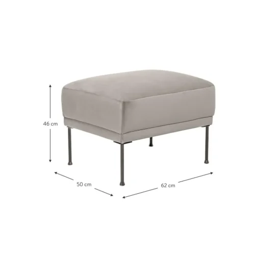 Poggiapiedi In Velluto Fluente*Westwing Collection Sale