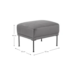 Poggiapiedi In Velluto Fluente*Westwing Collection Discount