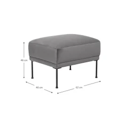 Poggiapiedi In Velluto Fluente*Westwing Collection Discount