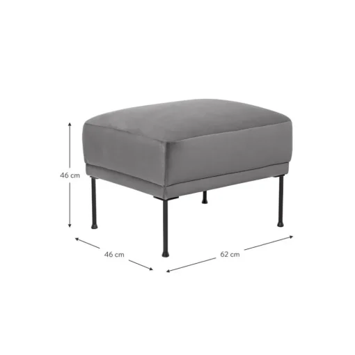 Poggiapiedi In Velluto Fluente*Westwing Collection Discount