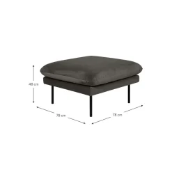 Poggiapiedi In Velluto Moby*Westwing Collection Clearance