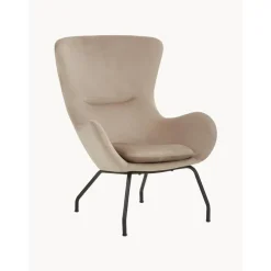 Poltrona Bergere In Velluto Con Gambe In Metallo Wing*Westwing Collection Discount