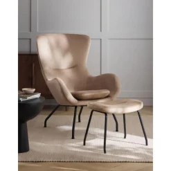 Poltrona Bergere In Velluto Con Gambe In Metallo Wing*Westwing Collection Discount