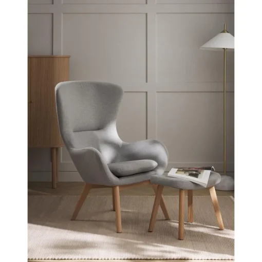 Poltrona Con Gambe In Legno Wing*Westwing Collection New