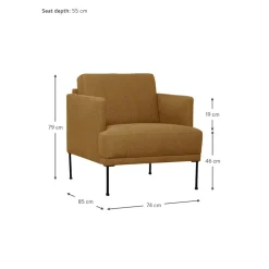 Poltrona Con Gambe In Metallo Fluente*Westwing Collection Clearance