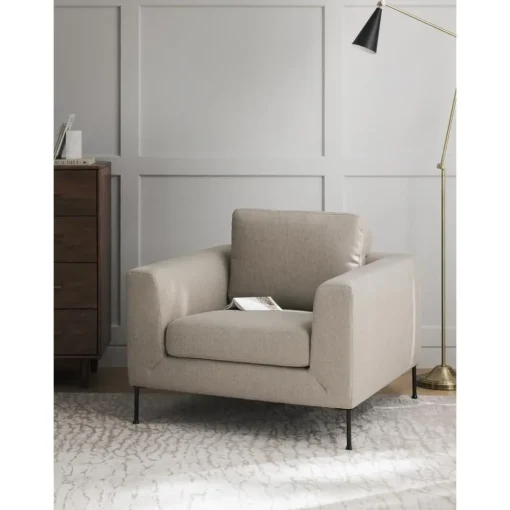 Poltrona Con Gambe In Metallo Cucita*Westwing Collection New