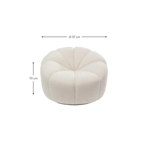 Poltrona In Boucle Peppo Lounge*Kare Design Discount