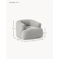 Poltrona In Boucle Sofia*Westwing Collection Hot