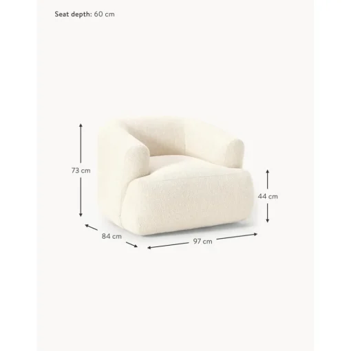 Poltrona In Boucle Sofia*Westwing Collection New