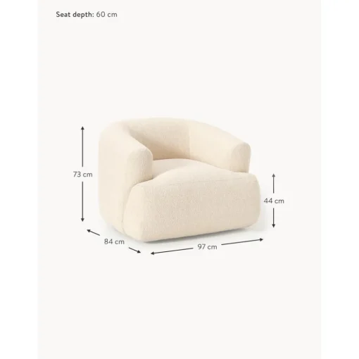 Poltrona In Boucle Sofia*Westwing Collection New