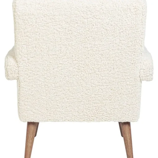 Poltrona In Teddy Bianco Berna*Bizzotto Outlet