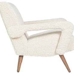 Poltrona In Teddy Bianco Berna*Bizzotto Outlet
