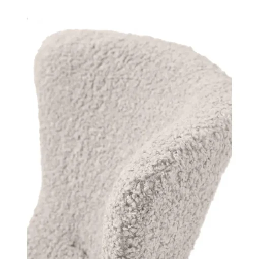 Poltrona In Teddy Grigio Con Gambe In Metallo Wing*Westwing Collection Discount
