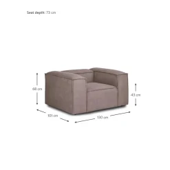 Poltrona In Velluto A Coste Lennon*Westwing Collection Sale