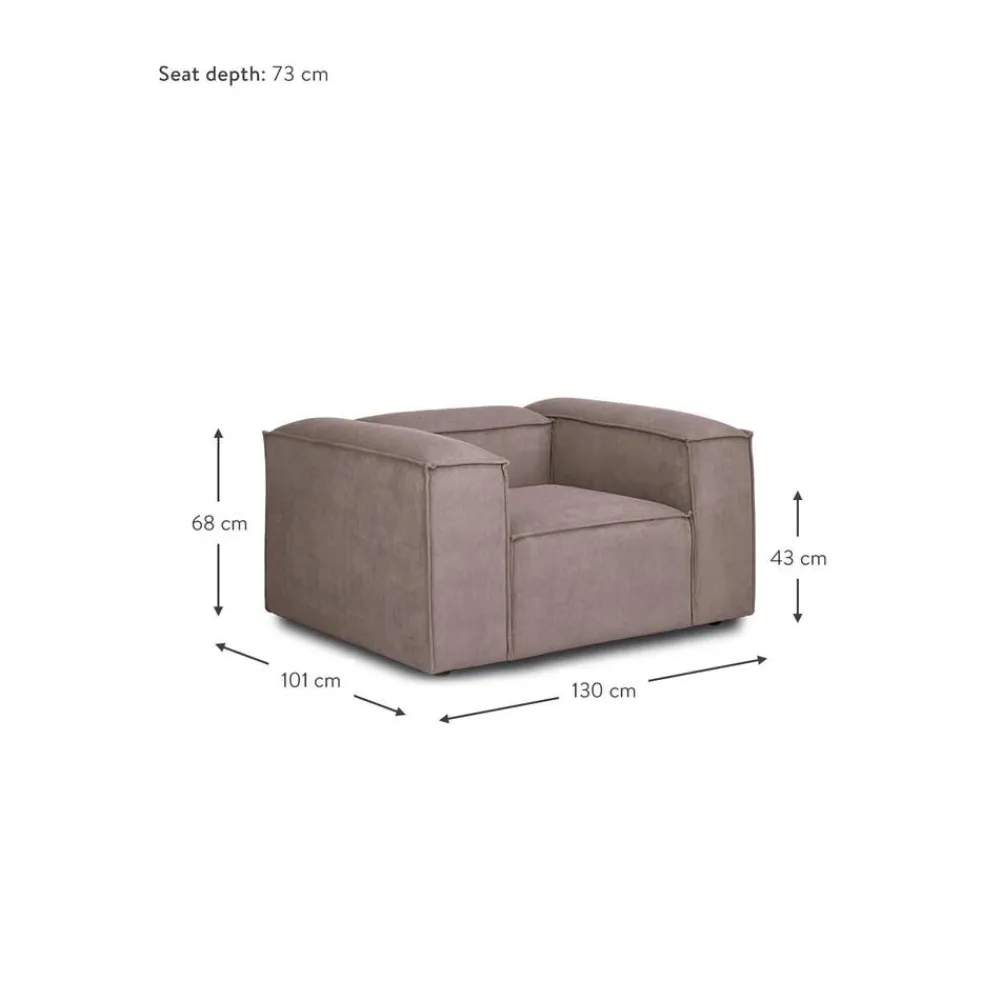 Poltrona In Velluto A Coste Lennon*Westwing Collection Sale