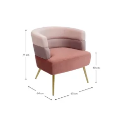 Poltrona In Velluto Di Design Retro Sandwich*Kare Design Hot
