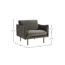 Poltrona In Velluto Moby*Westwing Collection Outlet