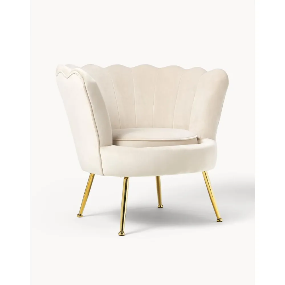 Poltrona In Velluto Oyster*Westwing Collection Best