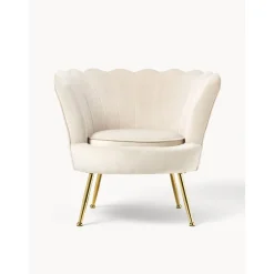 Poltrona In Velluto Oyster*Westwing Collection Best