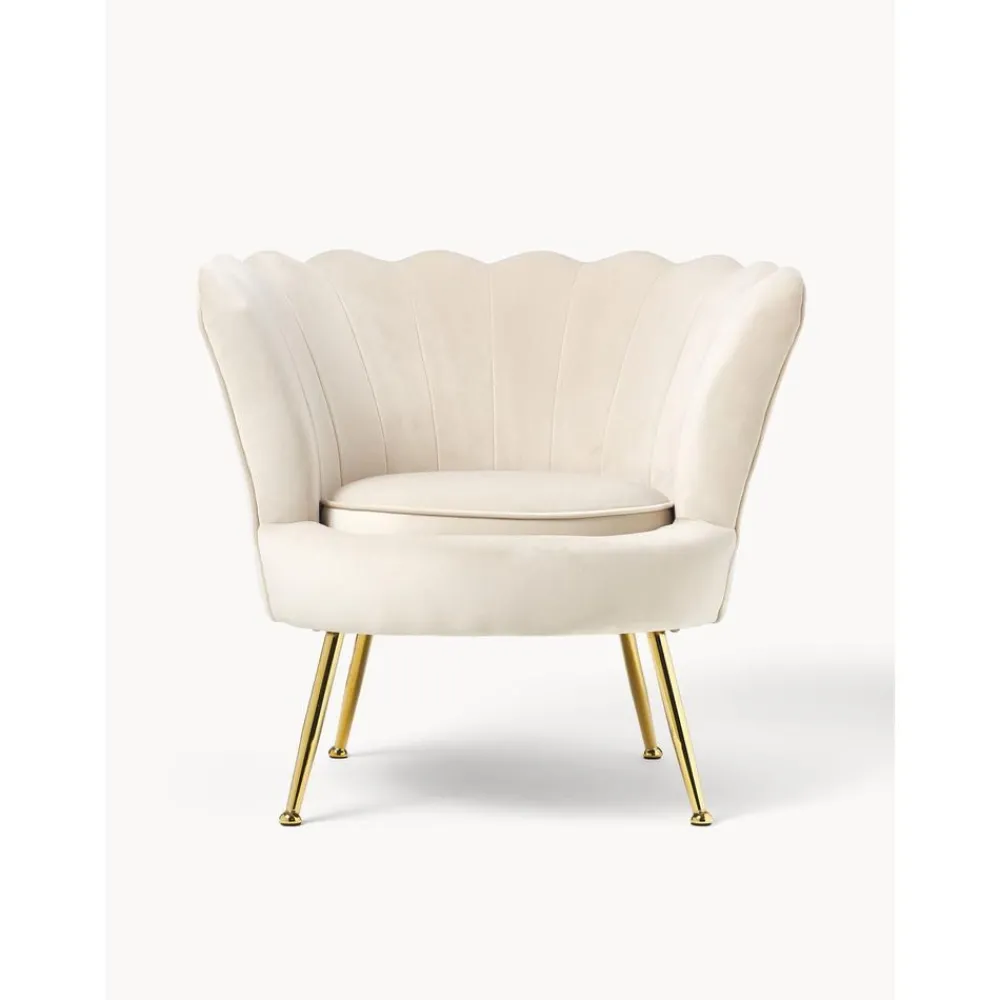 Poltrona In Velluto Oyster*Westwing Collection Best