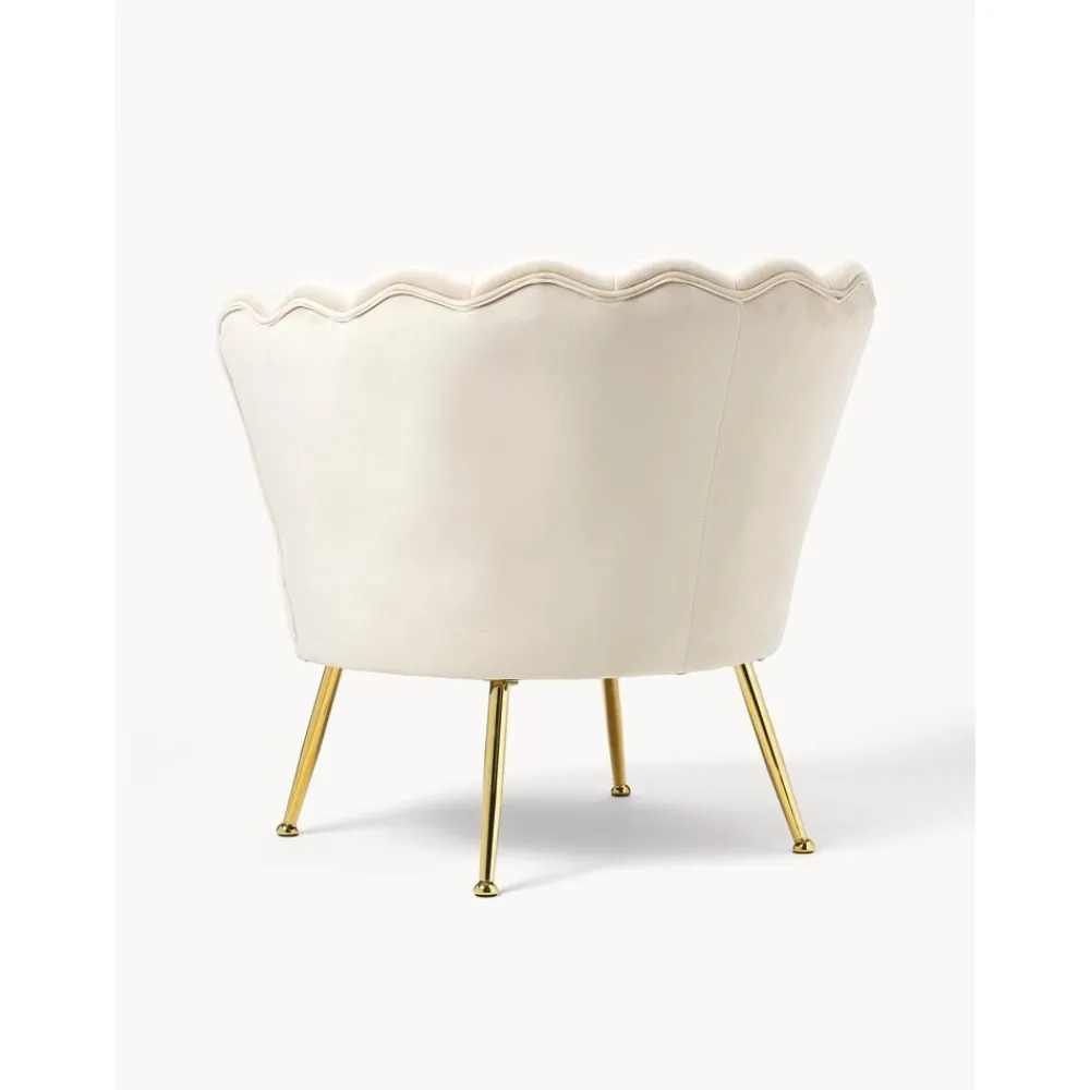 Poltrona In Velluto Oyster*Westwing Collection Best