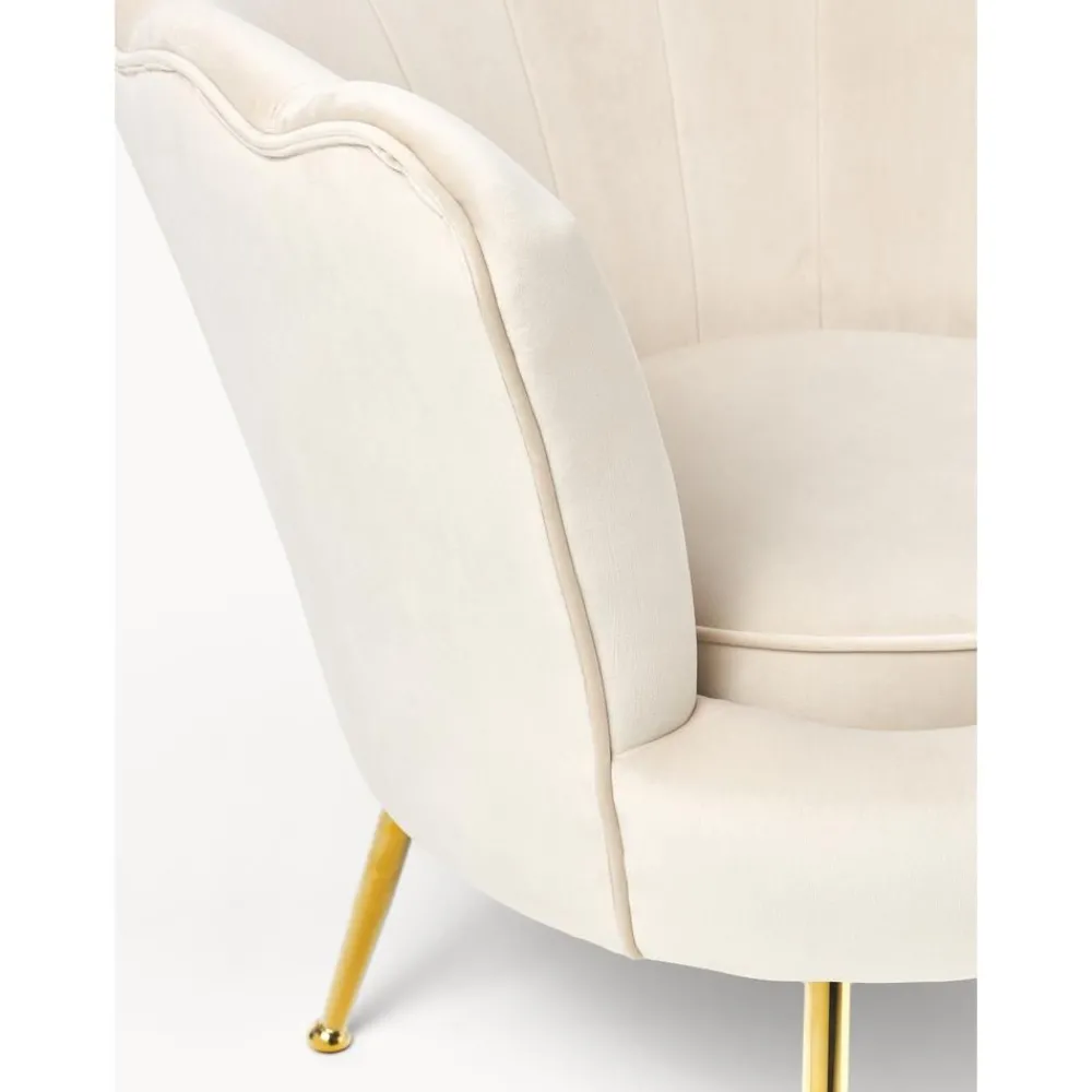 Poltrona In Velluto Oyster*Westwing Collection Best