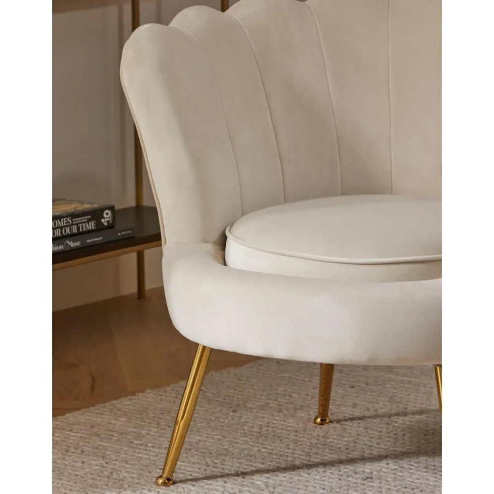 Poltrona In Velluto Oyster*Westwing Collection Best